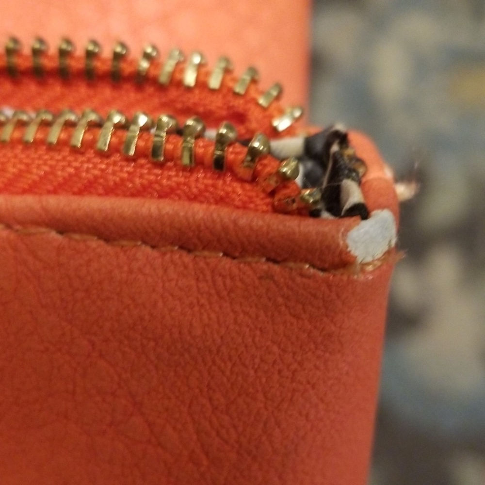 Charming Charlie Orange Foldedable Bag - Picture 5 of 5